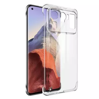 Xiaomi Mi 11 Ultra Telefontok - átlátszó szilikon előlap + plexi hátlapi tok 360°
