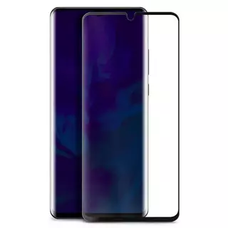 Üvegfólia Huawei P30 Pro - 5D Fekete (az íves részre is ráhajlik) üvegfólia