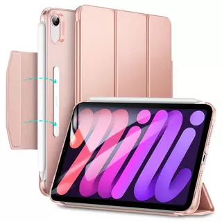 iPad Mini 6 2021 Tablettok - ESR ASCEND TRIFOLD pink smart case