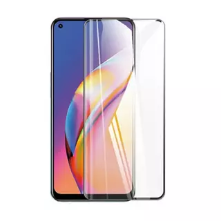 Oppo Reno5 Z 5G Üvegfólia  - 5D full glue, kemény tokbarát fólia fekete kerettel