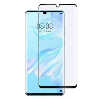 Huawei P30 Pro Üvegfólia - 5D full glue, flexibilis fólia fekete kerettel