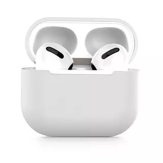 Airpods 3 tartó: Tech-Protect Icon AirPods 3 tartó - fehér szilikon