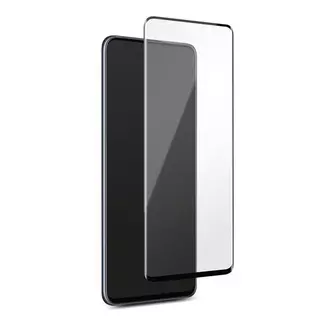 Samsung Galaxy A40 üvegfólia- Super kemény tokbarát fólia fekete kerettel