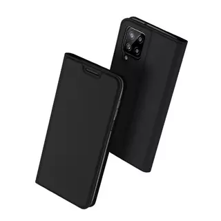 Samsung Galaxy M22 Telefontok - Dux Ducis fekete flipcover tok