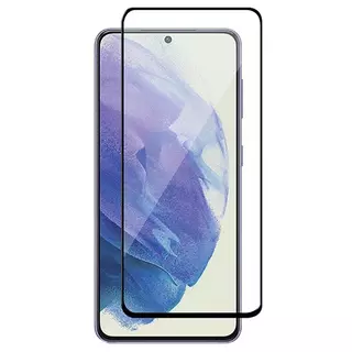Samsung Galaxy S21 FE üvegfólia- fekete tokbarát Slim 3D üvegfólia