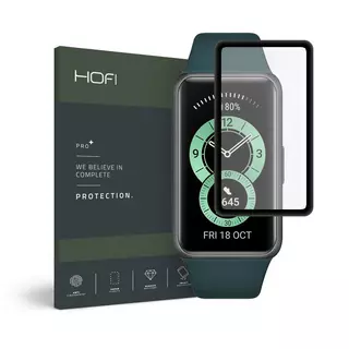 Okosóra fólia - Honor Band 6 - kijelzővédő fólia, fekete kerettel