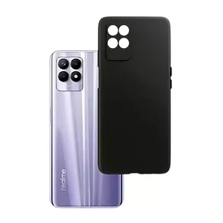 Realme 8i Telefontok - fekete szilikon tok