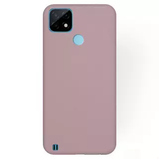 Realme C21 Telefontok - púder pink szilikon tok