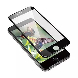 iPhone SE3 2022 Üvegfólia- 5D full glue, kemény tokbarát fólia fekete kerettel