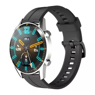 Huawei Watch 3 / Watch 3 Pro okosóra szíj - fekete szilikon (22 mm)