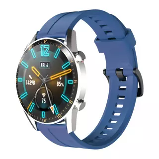 Huawei Watch GT3 Pro (46 mm) okosóra szíj - kék szilikon (22 mm)