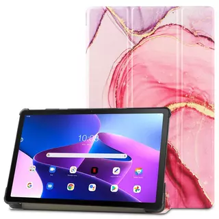 Lenovo Tab M10 Plus 10,6 coll Tablettok (3. gen, TB125FU, TB128XU) - MARBLE smart case tablet tok