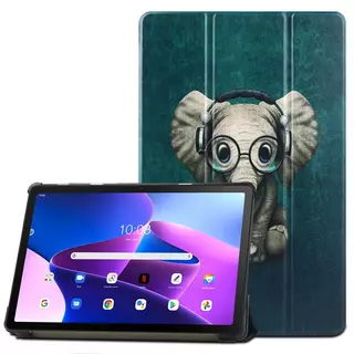 Lenovo Tab M10 Plus 10,6 coll Tablettok (3. gen, TB125FU, TB128XU) - Vidám Elefánt smart case tablet tok