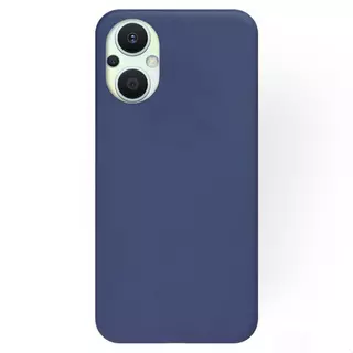 Oppo Reno7 Lite Telefontok - sötétkék szilikon hátlap tok