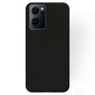 Oppo Reno7 5G Telefontok - fekete szilikon hátlap tok