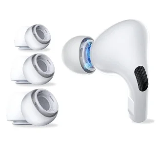 TECH-PROTECT - fülhallgató gumiharang AirPods Pro 1/2: 3 pár szilikon, fehér