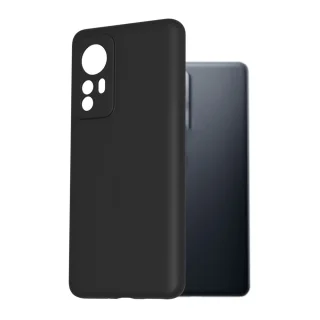 Xiaomi 12 Lite Telefontok - fekete szilikon hátlap tok
