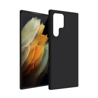 Samsung Galaxy S23 Ultra Telefontok - fekete szilikon tok