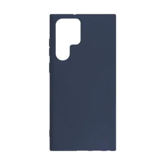 Samsung Galaxy S23 Ultra Telefontok - sötétkék szilikon tok