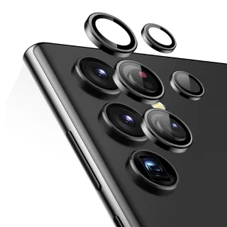 Samsung Galaxy S23 Ultra  üvegfólia- ESR kamera üvegfólia fekete kerettel/gyűrűvel