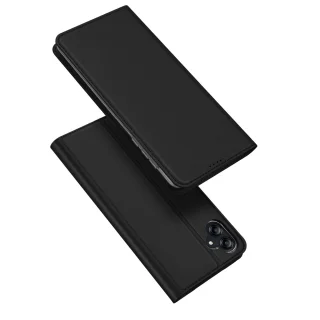 Samsung Galaxy A04e Telefontok - Dux Ducis fekete flipcover tok