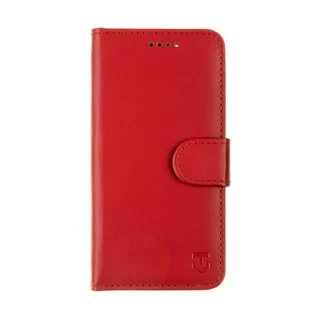 Honor X6 Telefontok - Tactical Field piros szilikon keretes könyvtok mágneses ráhajtófüllel