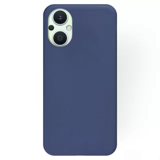 Oppo Reno8 Lite 5G Telefontok - sötétkék szilikon hátlap tok