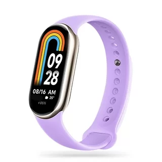 Okosóra szilikon szíj - Xiaomi Mi Band 8 / 8 NFC - lila szilikon szíj