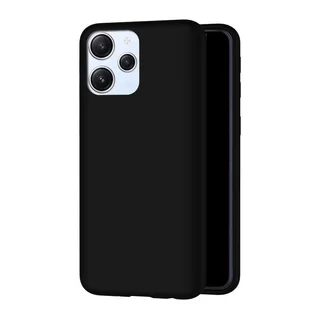 Xiaomi Redmi 12 Telefontok - fekete szilikon hátlap tok