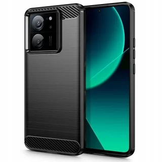 Xiaomi 13T Pro 5G Telefontok - Carbon Fiber fekete szilikon hátlap tok