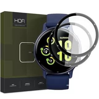 Okosóra fólia - Garmin Vivoactive 5 - 2db kijelzővédő fólia, fekete kerettel