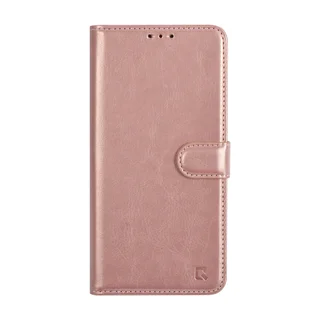 Samsung Galaxy A04 Telefontok - rose gold ráhajtófüles könyvtok