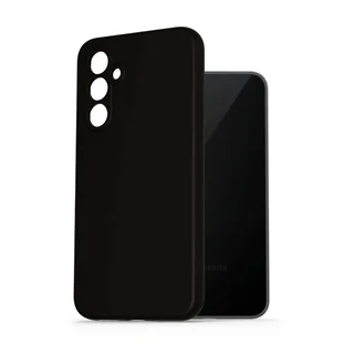 Samsung Galaxy A55 5G Telefontok - fekete szilikon hátlap tok