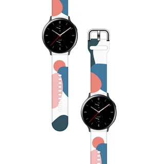 Samsung Galaxy Watch7 okosóra szíj - Strap Moro color 10 színes szilikon szíj (szíj szélesség: 20 mm)