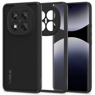 Xiaomi Redmi Note 14 Pro 5G - Tech-Protect Magmat - matt fekete műanyag hátlap tok, szilikon kerettel