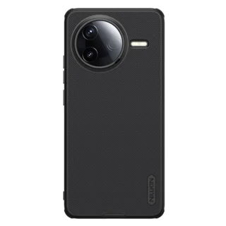Telefontok Xiaomi Poco F7 Pro 5G - Nillkin Super Frosted - fekete hátlap tok beépített mágnessel (MagSafe tartóval kompatibilis)