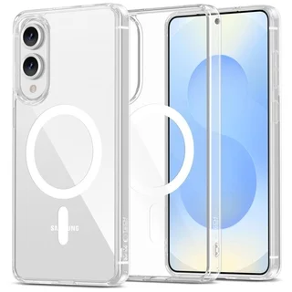 Telefontok Samsung Galaxy S25 Edge - Tech-Protect Magflex - MagSafe kompatibilis átlátszó hátlap tok