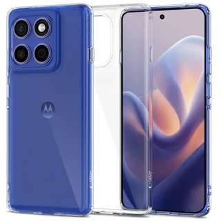 Motorola Edge 60 Pro telefontok - Tech-Protect Flexair Hybrid - átlátszó műanyag hátlap tok, szilikon kerettel ﻿