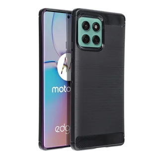 Motorola Edge 60 5G telefontok - Carbon fekete szilikon hátlap tok