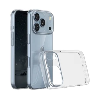 Telefontok iPhone 17 Pro - átlátszó szilikon hátlap tok ﻿