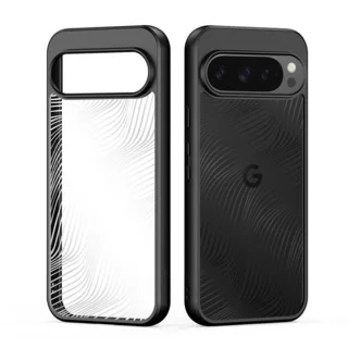 Telefontok Google Pixel 10 Pro XL 5G - DUX DUCIS Aimo - átlátszó hátlap tok, fekete kerettel