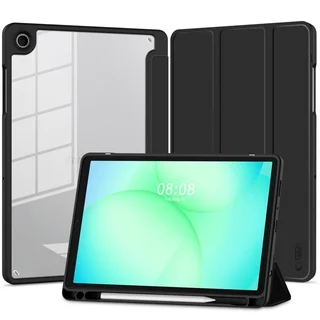 Tablettok Samsung Galaxy Tab A11+ Plus (SM-X310, SM-X315, SM-X236) - Tech-Protect Hybrid fekete tok, ceruza tartóval