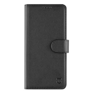 Telefontok Xiaomi Redmi Note 15 Pro+ Plus 5G - Tactical Field fekete szilikon keretes könyvtok mágneses ráhajtófüllel