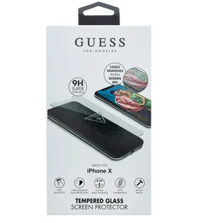 Üvegfólia iPhone XS Max - Guess láthatatlan logóval