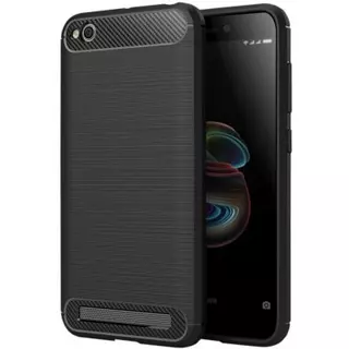 Telefontok Xiaomi Redmi 5A Carbon  - Fiber fekete szilikon tok
