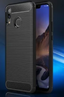 Telefontok Huawei Nova 3  - Carbon Fiber fekete szilikon tok