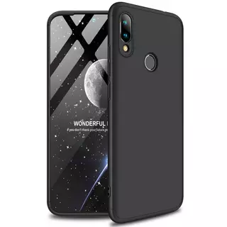 Telefontok Xiaomi Redmi Note 7 - GKK protection 3IN1 - fekete tok
