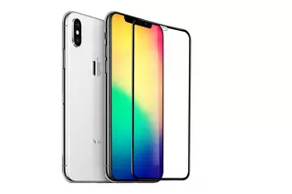 iPhone Xs Max Üvegfólia - Slim 3D üvegfólia fekete kerettel