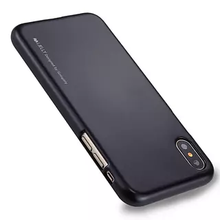 IPHONE XS Max telefontok - hátlap, i-jelly metal Mercury - fekete