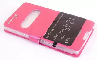 LG Spirit H440 Telefontok - ciklámen flipcover tok
